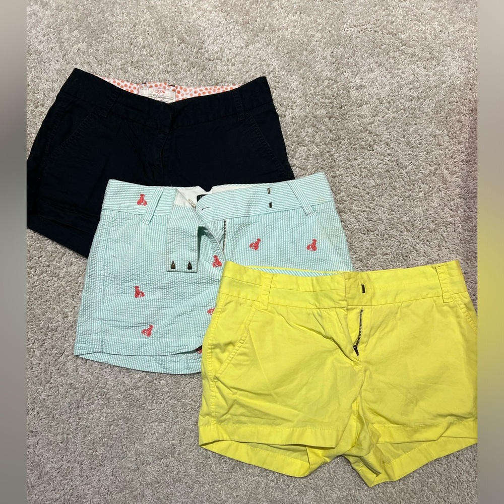 J crew chino shorts- size 0